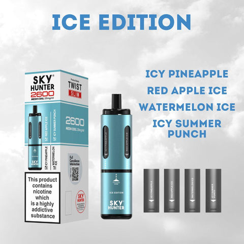4 in 1 Sky Hunter 2600 Puffs Disposable Vape - Box of 5 - Topvapewholesale