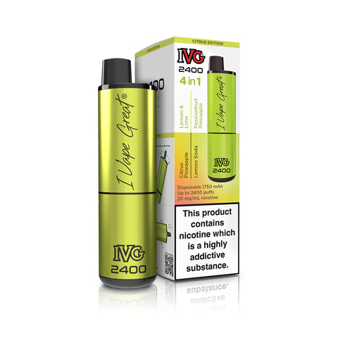 IVG 2400 Disposable Vape Device - Box of 5