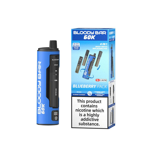 Bloody Bar 60k Prefilled 4 In 1 Pod Vape Kit Pack of 5
