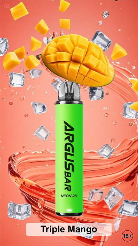 Argus Bar Neon 2000 Prefilled Pod Kit Pack of 10 - Topvapewholesale