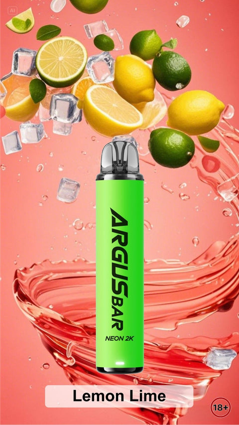 Argus Bar Neon 2000 Prefilled Pod Kit Pack of 10 - Topvapewholesale