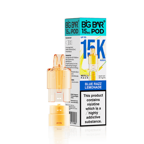 Big Bar 15000 Pro Prefilled Replacement Pods - Topvapewholesale