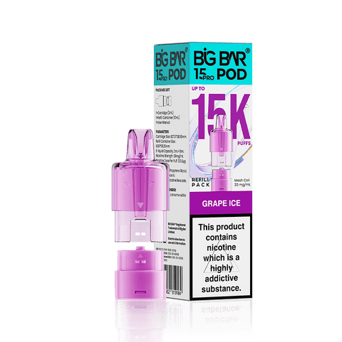 Big Bar 15000 Pro Prefilled Replacement Pods - Topvapewholesale