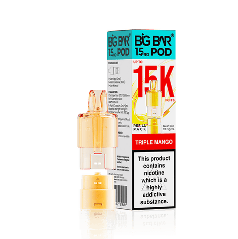 Big Bar 15000 Pro Prefilled Replacement Pods - Topvapewholesale