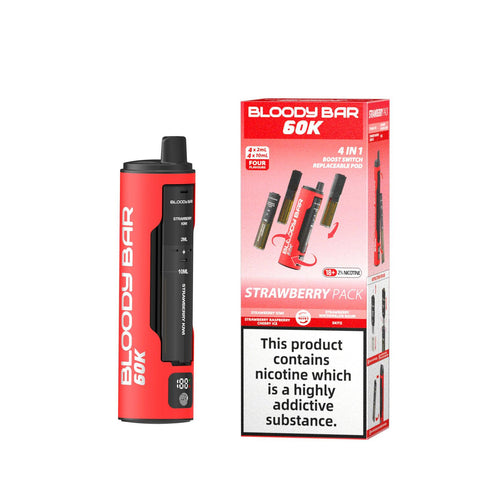 Bloody Bar 60k Prefilled 4 In 1 Pod Vape Kit Box of 5 - Topvapewholesale