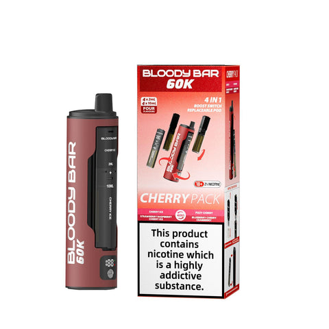 Bloody Bar 60k Prefilled 4 In 1 Pod Vape Kit Box of 5 - Topvapewholesale