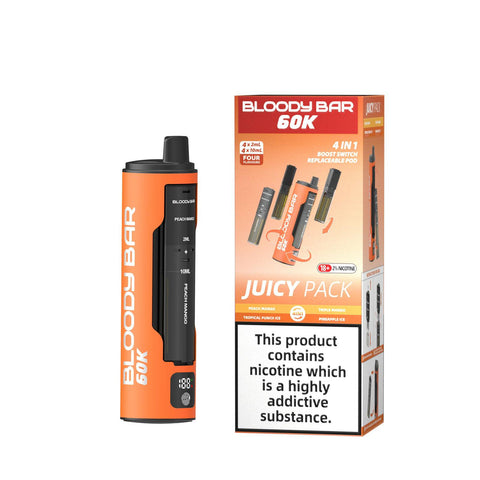 Bloody Bar 60k Prefilled 4 In 1 Pod Vape Kit Box of 5 - Topvapewholesale
