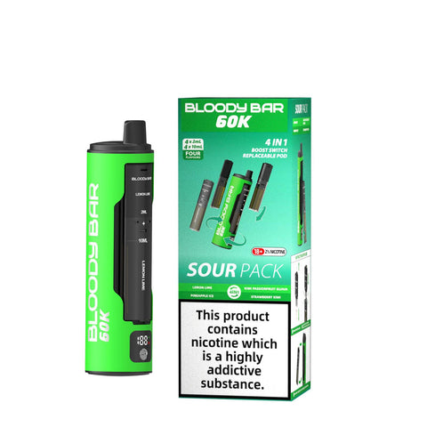 Bloody Bar 60k Prefilled 4 In 1 Pod Vape Kit Box of 5 - Topvapewholesale