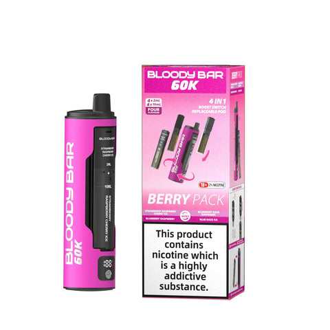 Bloody Bar 60k Prefilled 4 In 1 Pod Vape Kit Box of 5 - Topvapewholesale