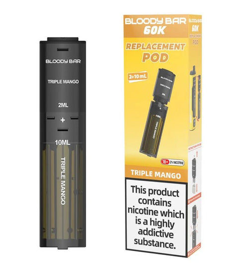 Bloody Bar 60k Prefilled 4 In 1 Replacement Pods Box of 5 - Topvapewholesale