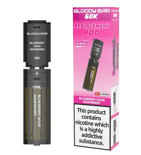 Bloody Bar 60k Prefilled 4 In 1 Replacement Pods Box of 5 - Topvapewholesale