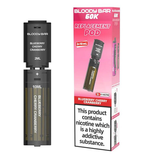 Bloody Bar 60k Prefilled 4 In 1 Replacement Pods Box of 5 - Topvapewholesale