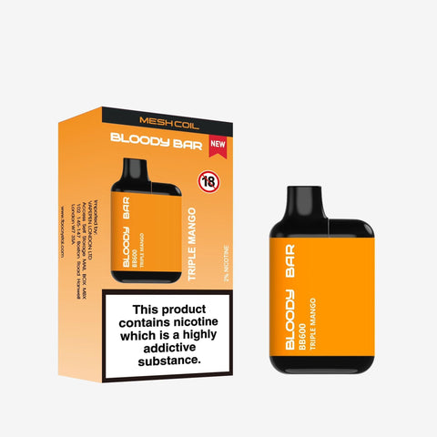 Bloody Bar BB600 Prefilled Pod Vape Pack of 10 - Topvapewholesale