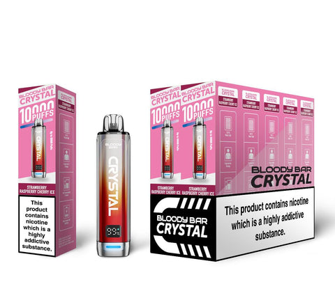 Bloody Bar Crystal 10k Disposable Vape Box of 5 - Topvapewholesale