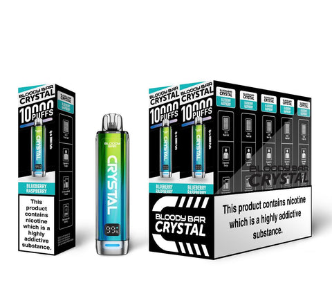 Bloody Bar Crystal 10k Disposable Vape Box of 5 - Topvapewholesale