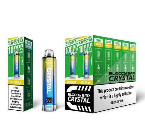 Bloody Bar Crystal 10k Disposable Vape Box of 5 - Topvapewholesale