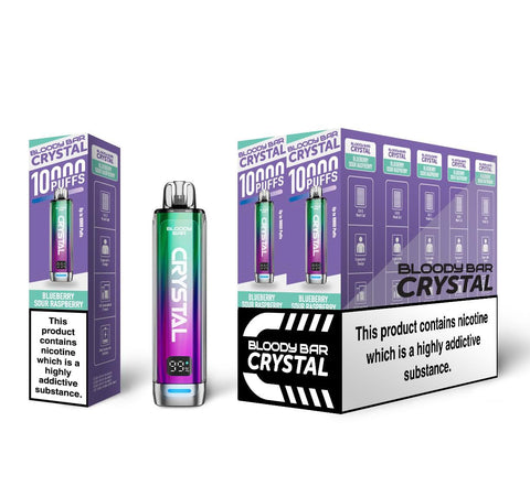 Bloody Bar Crystal 10k Disposable Vape Box of 5 - Topvapewholesale