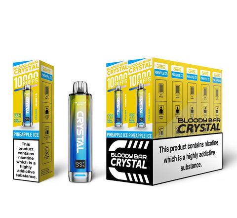 Bloody Bar Crystal 10k Disposable Vape Box of 5 - Topvapewholesale