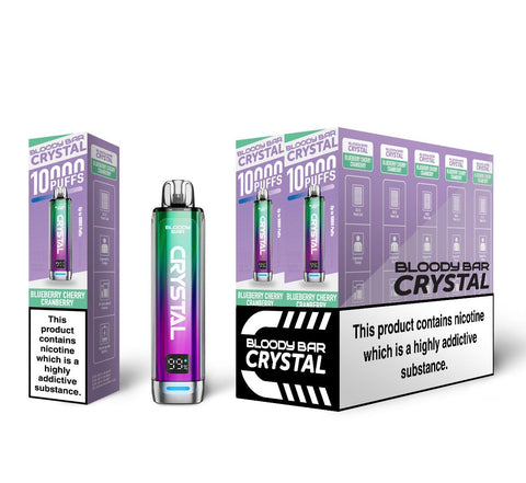 Bloody Bar Crystal 10k Disposable Vape Box of 5 - Topvapewholesale