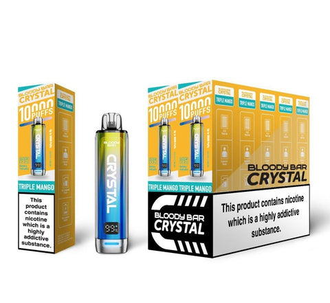 Bloody Bar Crystal 10k Disposable Vape Pack of 10 - Topvapewholesale