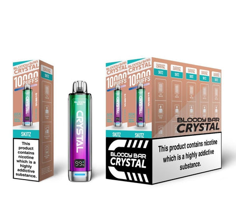 Bloody Bar Crystal 10k Disposable Vape Pack of 10 - Topvapewholesale