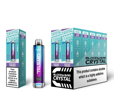 Bloody Bar Crystal 10k Disposable Vape Pack of 10 - Topvapewholesale