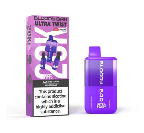 Bloody Bar Ultra Twist 20000 Puffs Disposable Vape Box of 5 - Topvapewholesale