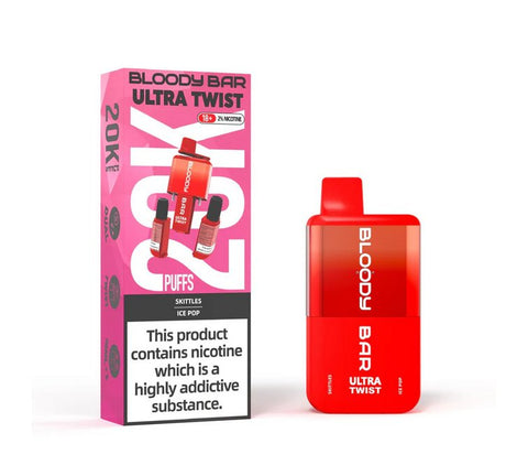 Bloody Bar Ultra Twist 20000 Puffs Disposable Vape Box of 5 - Topvapewholesale
