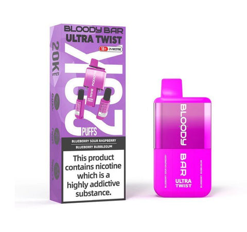 Bloody Bar Ultra Twist 20000 Puffs Disposable Vape Box of 5 - Topvapewholesale