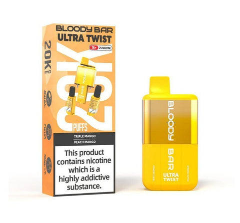 Bloody Bar Ultra Twist 20000 Puffs Disposable Vape Box of 5 - Topvapewholesale