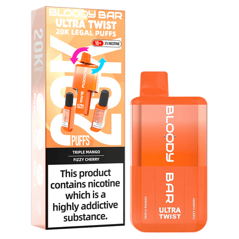 Bloody Bar Ultra Twist 20000 Puffs Disposable Vape - Box of 5 - Topvapewholesale
