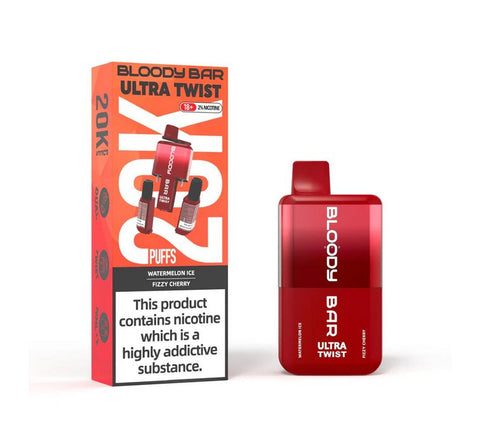 Bloody Bar Ultra Twist 20000 Puffs Disposable Vape Box of 5 - Topvapewholesale