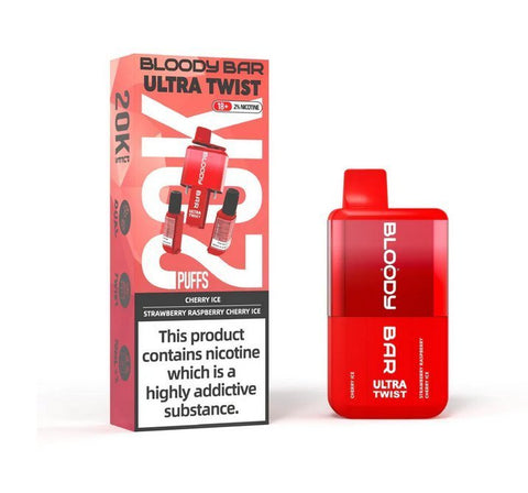 Bloody Bar Ultra Twist 20000 Puffs Disposable Vape Box of 5 - Topvapewholesale