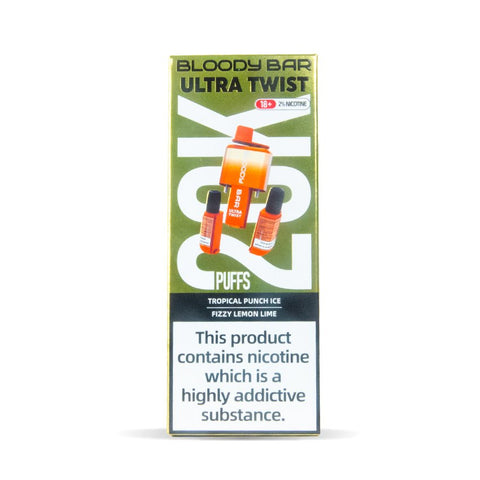 Bloody Bar Ultra Twist 20000 Puffs Disposable Vape Box of 5 - Topvapewholesale