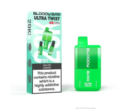 Bloody Bar Ultra Twist 20000 Puffs Disposable Vape Box of 5 - Topvapewholesale