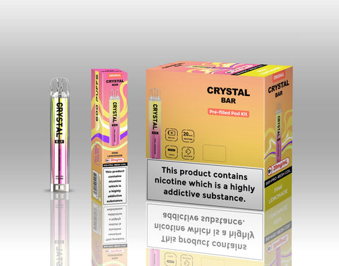 Crystal Bar Original 600 Pre - Filled Pod Kit Pack of 10 - Topvapewholesale