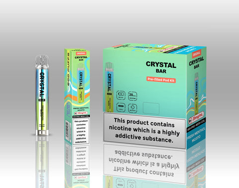 Crystal Bar Original 600 Pre - Filled Pod Kit Pack of 10 - Topvapewholesale