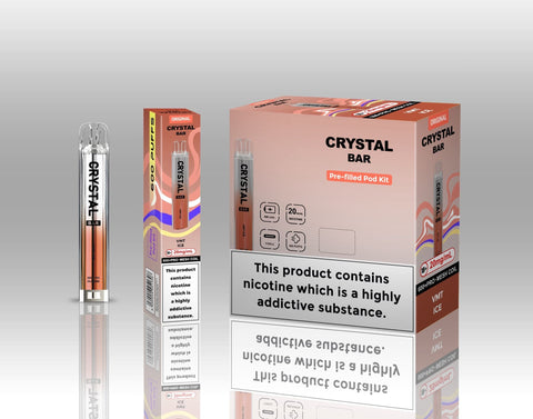 Crystal Bar Original 600 Pre - Filled Pod Kit Pack of 10 - Topvapewholesale