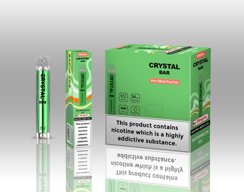 Crystal Bar Original 600 Pre - Filled Pod Kit Pack of 10 - Topvapewholesale