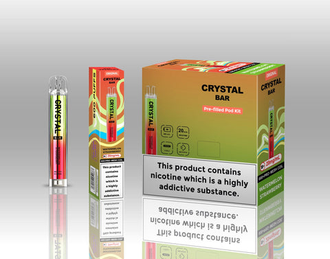 Crystal Bar Original 600 Pre - Filled Pod Kit Pack of 10 - Topvapewholesale