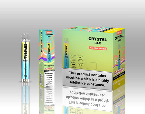 Crystal Bar Original 600 Pre - Filled Pod Kit Pack of 10 - Topvapewholesale