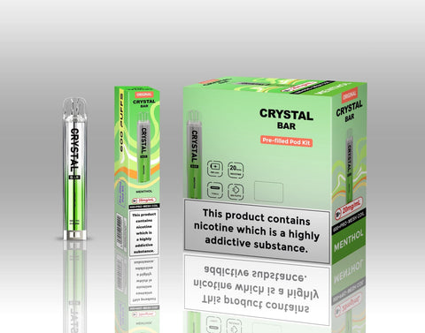 Crystal Bar Original 600 Pre - Filled Pod Kit Pack of 10 - Topvapewholesale