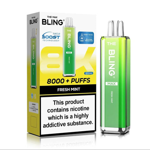 Crystal Bling Max 8000 Prefilled Pod Kit Box of 5 - Topvapewholesale