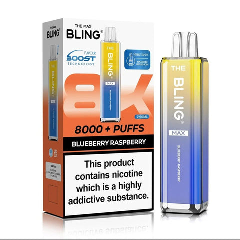 Crystal Bling Max 8000 Prefilled Pod Kit Box of 5 - Topvapewholesale