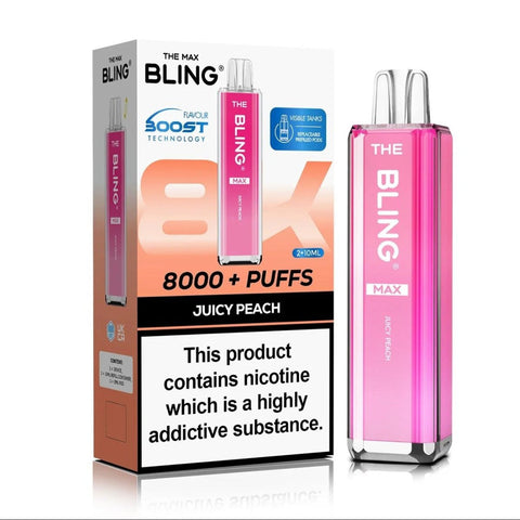 Crystal Bling Max 8000 Prefilled Pod Kit Box of 5 - Topvapewholesale