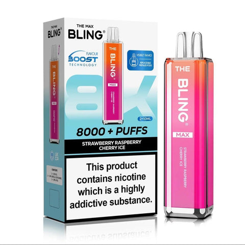 Crystal Bling Max 8000 Prefilled Pod Kit Box of 5 - Topvapewholesale