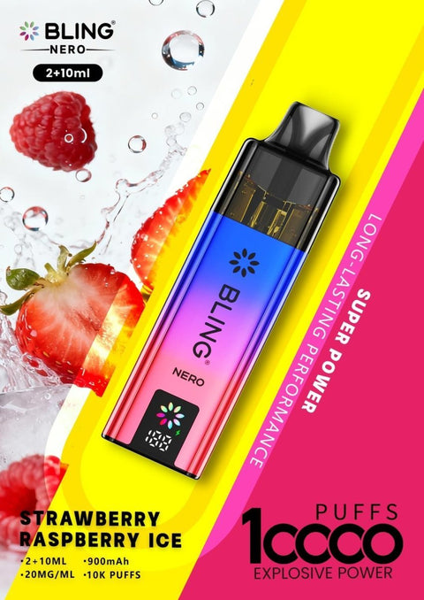 Crystal Bling Nero 10k Vape Kit Box of 5 - Topvapewholesale