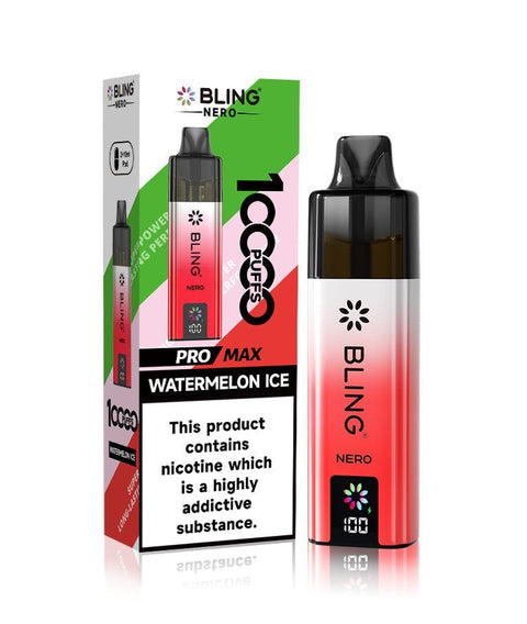 Crystal Bling Nero 10k Vape Kit Box of 5 - Topvapewholesale