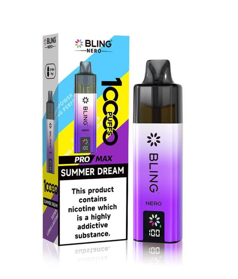 Crystal Bling Nero 10k Vape Kit Box of 5 - Topvapewholesale