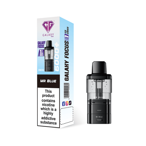 Crystal Galaxy Focus 6000 Refill Pods Pack of 5 - Topvapewholesale